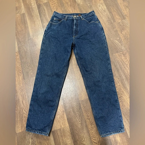 GUIDE GEAR FLANNEL LINED WOMEN'S DARK WASH DENIM JEANS SIZE 14 - Picture 1 of 10
